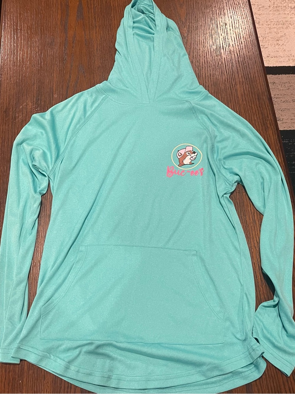 Women’s Mint Hooded Pullover with Front Pocket